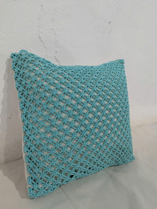 Funda de Almohada de Macramé Personalizada, Funda de Cojín de Algodón Boho Hecha a Mano, Decoración Rústica para el Hogar, Regalo - Product Image 5