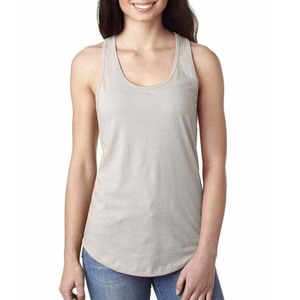 Next Level Women's Hip Hop Racerback Tank Top Red Breathable Eco-Friendly Front Logo Fitness Yoga Wear Organic Cotton - Product Image 5