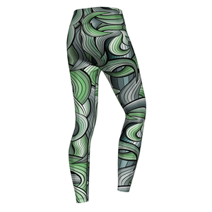 Leggings de sport personnalisés de haute qualité pour femmes, tricotés, épaisseur standard, vente en gros - Product Image 2