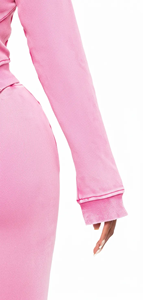 Conjuntos de Moda Primavera 2026, Ropa para Mujer, Top Corto, Conjunto de Dos Piezas, Ropa de Manga Larga, Conjunto de Pantalones de Dos Piezas - Product Image 6