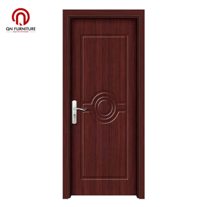 Puertas Interiores de Madera Maciza MDF, Puerta de PVC Moldeado con Película de Madera, Resistente al Calor y al Sonido, Diseño Simple para Interiores de Oficina - Product Image 2