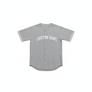 Personaliza tu Diseño, Camiseta de Béisbol de Manga Corta, Camiseta de Softbol con Dos Botones, Nombre y Número Personalizados, Camiseta de Softbol Unisex - Product Image 1