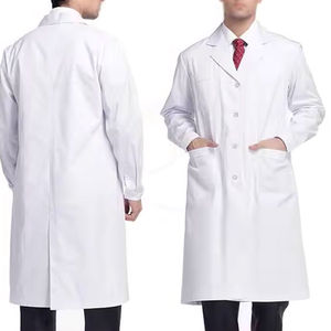 Bata de Laboratorio Médica Transpirable para Hombre, Tallas Grandes, Uniforme de Hospital Ligero con Detección de Agujas, Material de Alta Calidad Diseñado - Product Image 6