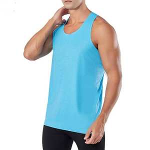 Camiseta sin mangas básica personalizada al por mayor para hombre, estilo musculoso, con costuras reforzadas a bajo precio - Product Image 5