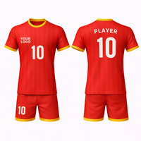 Uniforme de Fútbol Sublimado Personalizado con Nombre del Jugador, Logotipo del Equipo, Marca Privada OEM, Transpirable, de Secado Rápido, 100% Poliéster, Tallas Grandes, Deportivo