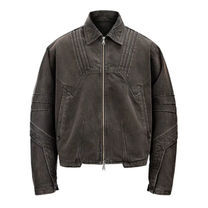 Veste en jean fine et respirante pour homme, séchage rapide, avec logo frontal, idéale pour la ville et les voyages - Fournisseur en gros - Product Image 1