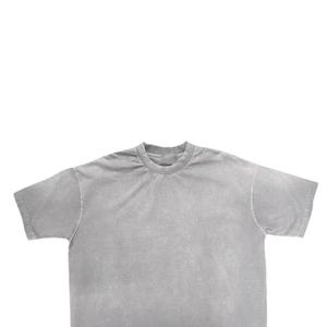 เสื้อยืดโอเวอร์ไซส์แบบฟอกสี 100% ผ้าฝ้าย วินเทจ ลุคสตรีทแวร์ คอกลม แขนสั้น สำหรับผู้ชาย เสื้อฟอกสี - Product Image 2