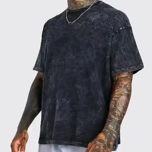 T-shirts pour hommes en coton 100% à manches courtes, personnalisables avec logo OEM, couleur unie, coupe ample, pour l'été - Product Image 6