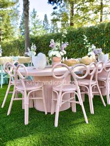 Chaises pour enfants en rotin modernes faites à la main, sûres pour une utilisation en extérieur, salon, fêtes d'anniversaire, mariages, événements, location, vente en gros - Product Image 5