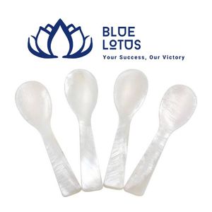 HOT SELLING Vintage Mother <b>Pearl</b> Caviar Spoon Long Handle Handmade Shell Eco-Friendly for Luxury Dining Tea Dessert Serving - Product Image 1