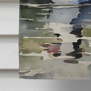 Multicolor Large Porch Sleeve <b>Pole</b> Decorative Yard Banner Artwork Bufflehead House <b>Flag</b> Wall Hanging Made Polyester House Size - Product Image 4