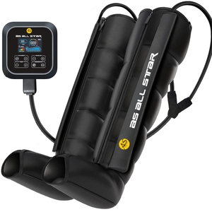 Masseur de jambes All Star à 4 chambres, rechargeable par USB, contrôle de la durée, télécommande sans fil - Product Image 1