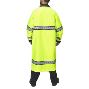 Veste de sécurité réfléchissante haute visibilité pour hommes, en polyester, imperméable, vêtements de travail, logo personnalisé disponible - Product Image 6