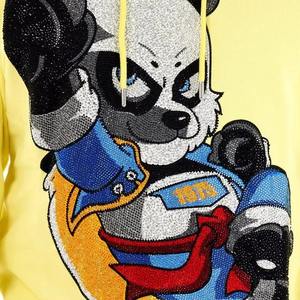 Vente flash - Sweat à capuche pour homme avec strass personnalisés, dernier design - 100% polyester, polaire, chaud, respirant, coupe-vent, mode hiver - Product Image 6