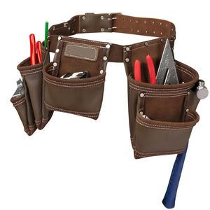 Customizable Heavy Duty Genuine Cowhide Leather <b>Tool</b> Belt Waist Wrapping <b>Kit</b> Multifunctional Double Side Support <b>Bag</b> <b>Tool</b> <b>Bags</b> - Product Image 5