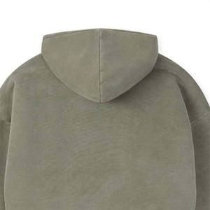 Sweat-shirt à capuche oversize en molleton de coton, coupe décontractée, épaules tombantes, manches longues, style streetwear décontracté - Product Image 5