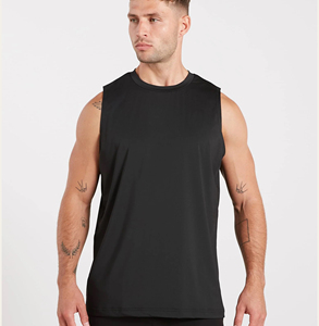 Débardeur de sport pour homme personnalisé, séchage rapide, respirant, pour la course, la musculation et le fitness, vente en gros - Product Image 1