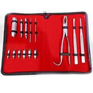 Kit d'extraction dentaire équine de 14 pièces, instruments vétérinaires pour les interventions dentaires chez le cheval - Product Image 4