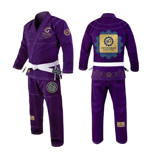 Kimono de Jiu Jitsu BJJ Gi unisexe avec logo personnalisé 450 g/m² tissage de perles Vente en gros d'usine Arts martiaux OEM - Product Image 4