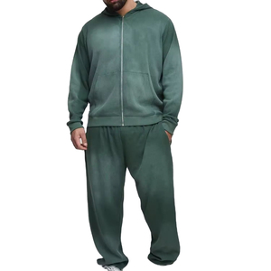 Nueva Llegada: Conjuntos Deportivos con Cremallera y Lavado Ácido para Hombre, Sudadera Holgada 100% Algodón Felpa, Diseño Único y Elegante, Liso, Hecho en Pakistán - Product Image 5