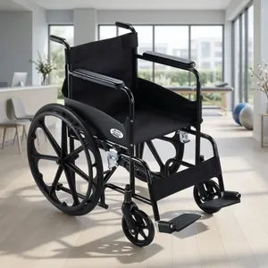 Fauteuil roulant pliable léger et durable Medlab India avec fonctions réglables pour le transfert des pieds tombants, utilisation à domicile et en milieu hospitalier - Product Image 4