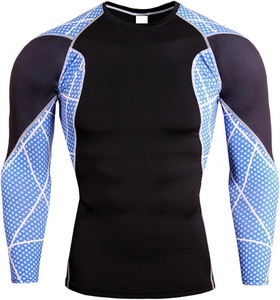 Camiseta de Compresión Sublimada Personalizada - Camiseta de Manga Larga para Entrenamiento de BJJ para Hombre - Product Image 1