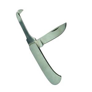 Cuchillo de Castración Ajustable Plegable Newberry, Acero Inoxidable, Reutilizable, Herramienta Veterinaria, Dos Tamaños de Cuchilla, Ganado Vacuno, Caprino, Líquido en Vivos - Product Image 4