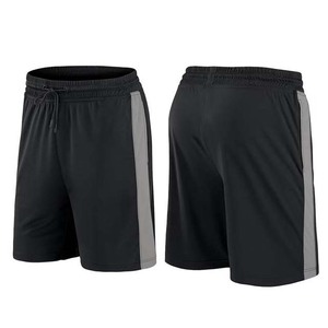 Shorts Bermuda pour homme, couleur unie, séchage rapide, taille élastique, avec bande latérale, style décontracté, longueur mi-longue, polyester, fermeture à cordon - Product Image 1