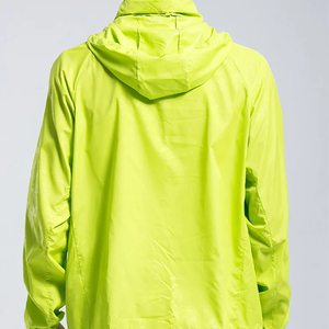 Bright Fluorescent Color Gym Apparel Supplier Custom Logo Print Full Zip Up Long Sleeve Track Jacket Trouser Fitness Windbreaker - Product Image 2