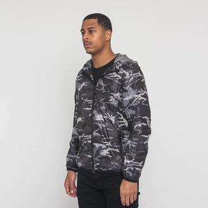 Wholesale Men's Camouflage Print Hooded <b>Waterproof</b> Windbreaker <b>Jacket</b> Zip Front Regular Fit Polyester Outdoor Wear - Product Image 2