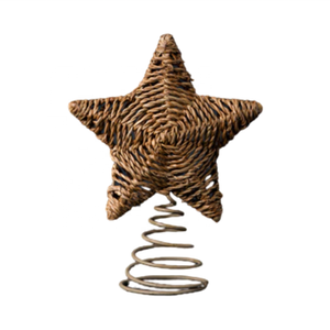 Adorno de árbol de estrella de hierba marina natural tejido a mano estilo costero adornos navideños decoración al por mayor en Vietnam - Product Image 1
