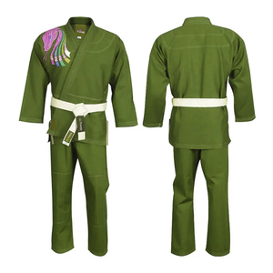 Uniforme de Jiu Jitsu Brasileño con Logotipo Bordado Personalizado, Kimono de Artes Marciales con Tejido de Perlas, Venta al Por Mayor OEM - Product Image 2
