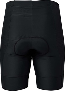 Shorts de cyclisme ajustés noirs pour hommes, anti-humidité, en Spandex et Polyester, longueur courte, avec bretelles, pour adultes - Product Image 4