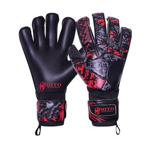 Gants de gardien de but pour vêtements de sport, paume avant en latex allemand de 4 mm, dos en silicone imprimé, coupe hybride, enveloppe du pouce - Product Image 1