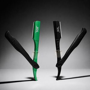 JRL Gold & Black Magnetic Luxury Stainless Steel Manual Straight Edge Razor with Custom Logo for Professional Barbers <b>Beard</b> <b>Care</b> - Product Image 1