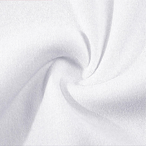 NAQQASH SPORTS Unisex <b>White</b> Polyester/Cotton Fleece Four-Way Stretch Sweatpants Solid Drawstring Closure Casual <b>Joggers</b> Full - Product Image 6