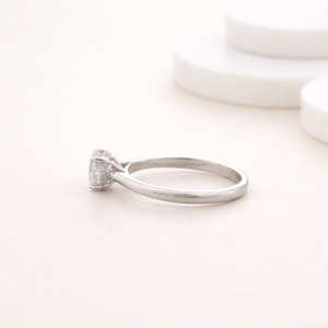 Bague de fiançailles en moissanite personnalisée pour femme, élégante bague de mariée pour mariage et anniversaire, disponible à la vente en gros - Product Image 3