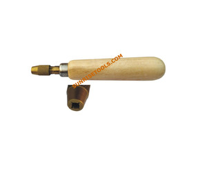 Outil rotatif à poignée en bois de type collet pour le perçage de bijoux, accessoire de découpe irrégulière en baguette pour le bricolage - Product Image 2