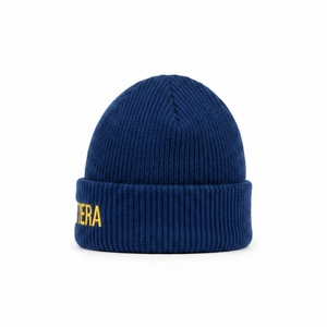 Gorro de Punto Acanalado Azul Rey con Puño, Cálido para Invierno, con Logotipo Bordado Personalizado - Product Image 2