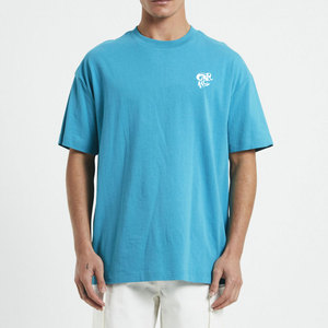 Camisetas de Algodón Suave de Primera Calidad, Tallas Grandes, para Hombre, Corte Holgado, para Entrenamiento Físico y Ropa Urbana - Product Image 1