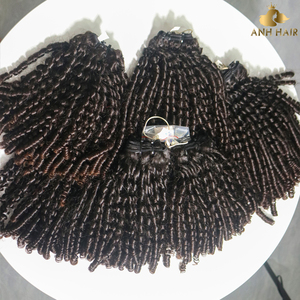 Extensiones de Cabello Humano Virgen Vietnamita Natural Negro Funmi Curl, Rizado y Voluminoso, Doble Trama, Venta al por Mayor - Product Image 2