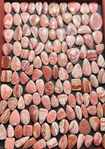 Trimurti Gems AAA+ Premium Natural Pink Rhodochrosite Cabochon | <b>Top</b> Grade <b>Crystal</b> Gemstone | Custom Size Polished Loose Stone | - Product Image 2