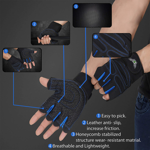 Guantes de Entrenamiento de Alto Rendimiento con Acolchado Absorbente de Impactos, para Levantamiento de Pesas y Ejercicios de Gimnasio, Guantes Personalizados para Entrenamiento con Pesas - Product Image 6