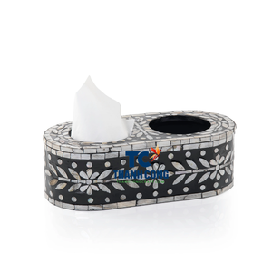 2025 Top Luxury Handmade <b>Mother</b> of Pearl Tissue Box Customizable Decor from Vietnam Packed in Carton - Product Image 1