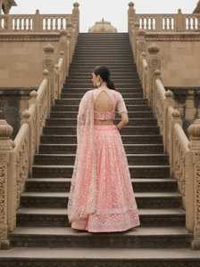 Lehenga Choli de diseñador para mujer, Lehenga Choli, Lehenga indio estilo Bollywood listo para usar, Lehenga para boda - Product Image 2
