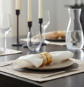 Porte-serviettes en acier inoxydable, articles de table de luxe, ustensiles de cuisine et accessoires de mariage - Product Image 4