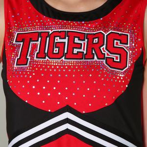 ชุดยูนิฟอร์มเชียร์ลีดเดอร์ดีไซน์ล่าสุด ผลิตตามสั่ง ผ้าโพลีเอสเตอร์ 100% ชุดกีฬาสวมใส่สบาย รับทำโลโก้ แบรนด์เนม และบริการ OEM/ODM - Product Image 4