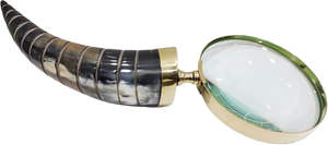 Loupe à lentille antique 10x avec poignée en corne naturelle Produit de qualité supérieure fabriqué à la main Support OEM personnalisable pour les collectionneurs - Product Image 4