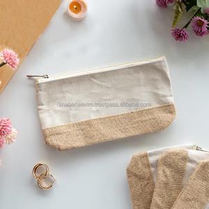 Pochette de toilette en toile de coton au design moderne et de qualité supérieure à prix abordable, sacs organisateurs en coton - Product Image 5