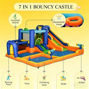Grande Castello Gonfiabile da Esterno, Attrezzatura Premium per Divertimento Bambini - Product Image 4